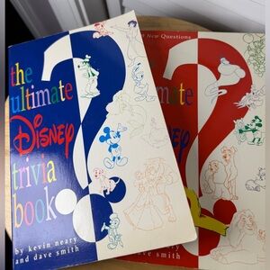 Disney Trivia Book Red Cover